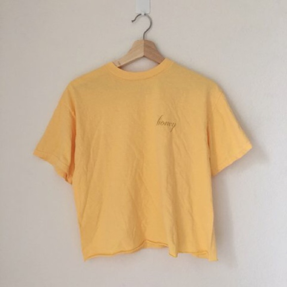 Yellow  honey T-shirt from Brandy Melville
